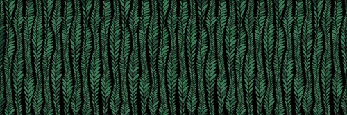 Seamless green seaweeds pattern. Underwater algae vector template