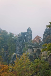Bastei view in Saxon Switzerland