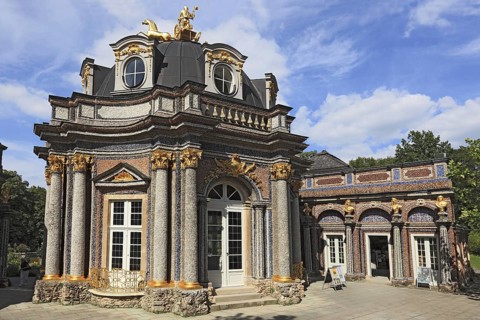 Temple of the Sun in the Hermitage in Bayreuth, Upper Franconia, Bavaria, Germany, Europe