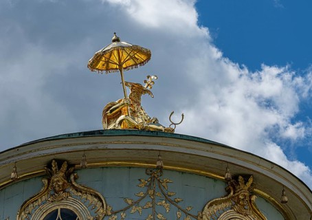 The Tea House in Sanssouci Palace Park in Potsdam, Brandenburg, Germany, Europe