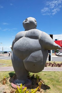 Sculpture As Gordinhas de Ondina or Ondina's Chubby Girls, Salvador, State of Bahia, Brazil, South
