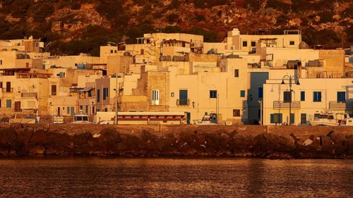 Morning light, Marettimo village, Marettimo, Egadi Islands, Sicily, Italy, Europe