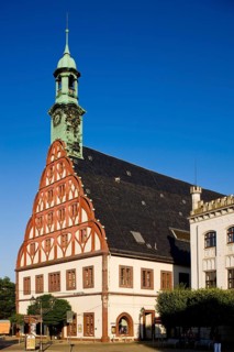 Zwickau Gewandhaus: landmark of the city, built in 1522-1525 in late Gothic style, with Renaissance
