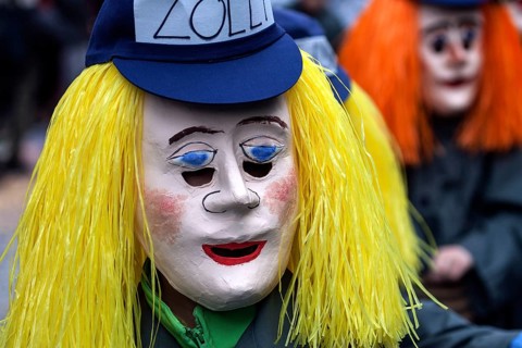 Basler Künstlerlarven, masks, Basler Fasnet parade, Basler Fasnacht, Basel, Switzerland, Europe
