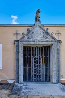 Closed portal, Archabbey of St. Martin of the Benedictine monastery of Beuron in the Upper Danube