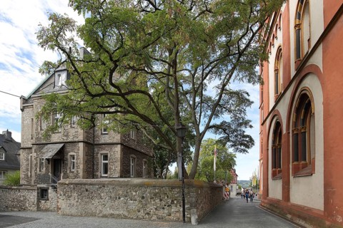 Cathedral vicarage built 1901 at the cathedral, vicarage, old town, Limburg, Hesse, Germany, Europe