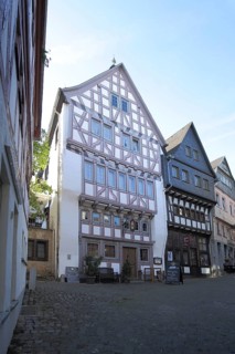 Historic half-timbered house Werner Senger Haus, Old Town, Limburg, Hesse, Germany, Europe