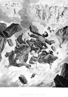 Downfall of the Korah Pack, Crowd, Fall, Israelites, Riot, Korah, Kades, God, Moses, Old Testament,