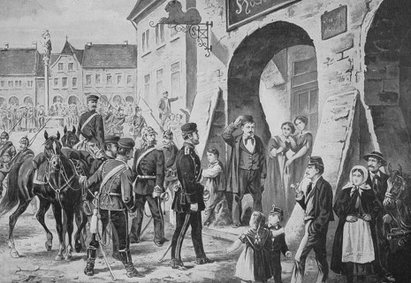 Quartering of Soldiers in Bohemia 1861, Napoleonic Wars, Historical, Digitally restored