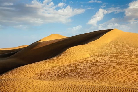 Dunes of Thar Desert. Sam Sand dunes, Rajasthan, India, Asia