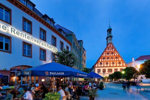 Zwickau Gewandhaus: landmark of the city, built in 1522-1525 in late Gothic style, with Renaissance