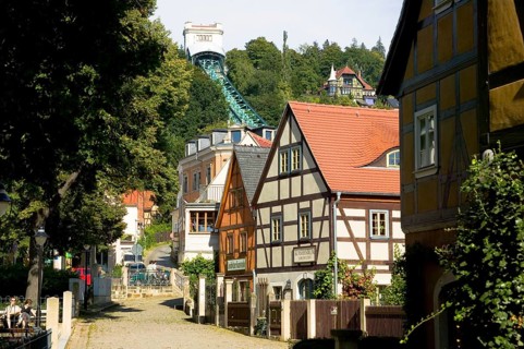 Altloschwitz village centre