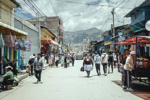 Ica Street, Mercado Mayorista, wholesale market, Huancayo, Peru, South America