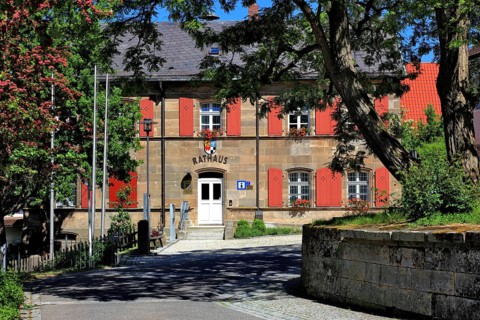 Himmelkron town hall, Kulmbach district, Upper Franconia, Bavaria, Germany, Europe