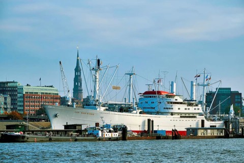 Hamburg Museum Ship Cap San Diego at the Landungsbrücken, Hamburg, Land Hamburg, Germany, Europe