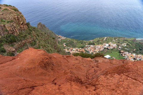 View from the Mirador de Abrante viewpoint on Agulo, La Gomera, Canary Islands, Spain, Europe