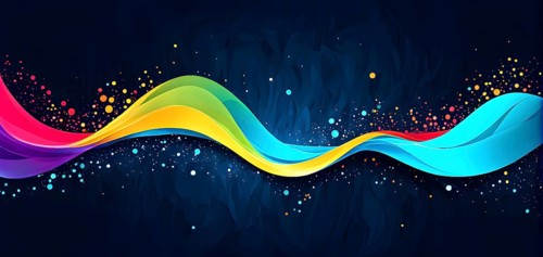 Abstract colorful vector background, color wave design for brochure, website, flyer, AI generated
