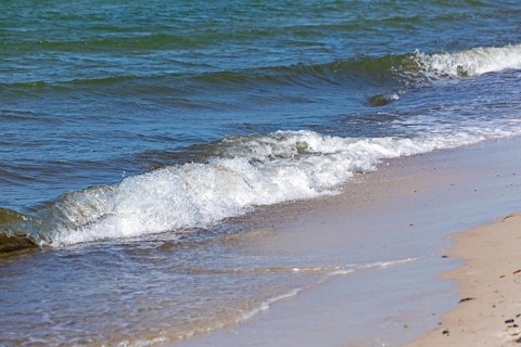 Waves, swell, surf, beach, Baltic Sea, Darßer Ort, Born a. Darß, Mecklenburg-Vorpommern, Germany,