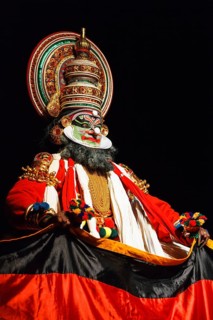 CHENNAI, INDIA, SEPTEMBER 9: Indian traditional dance drama Kathakali preformance on September 9,