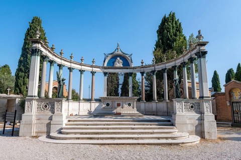 Central Cemetery of Venice, Cemetery Island of San Michele, Venice, Italy, Europe