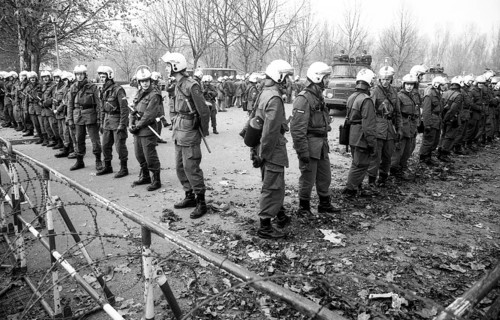 The party congress of the National Democratic Party of Germany (NPD) triggered protests against