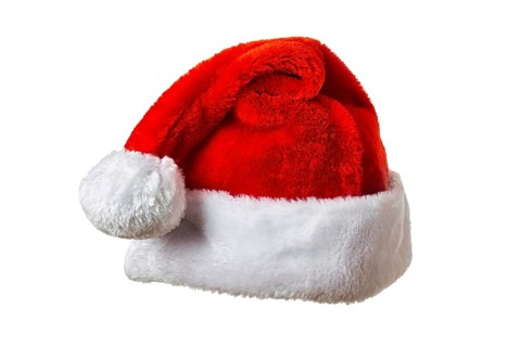 Santa Claus hat isolated on white background