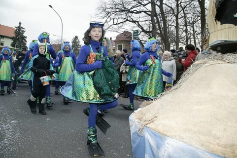 Saxony's biggest carnival party in Radeburg. Since 1957, the big parade of over 65 floats has been