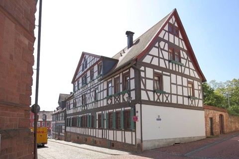 Half-timbered house in Kuhgasse, Gelnhausen, Hesse, Germany, Europe