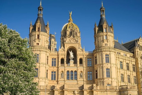 Schwerin Castle, State Parliament, Schwerin, Mecklenburg-Vorpommern, Germany, Europe