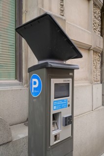 Car park ticket machine, Gamla Stan Old Town, Stockholm, Sweden, Europe