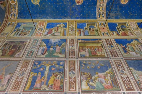 Scrovegni Chapel or Arena Chapel with frescoes by Giotto di Bondone, Padua, Province of Padua,