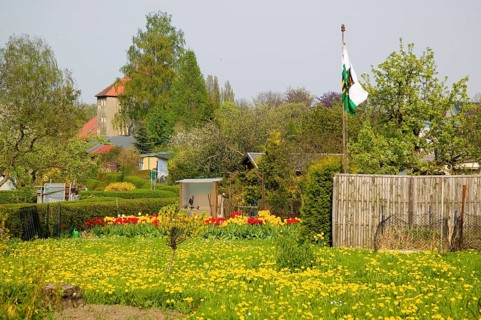 The allotment garden, also known as Schrebergarten, Heimgarten, Familiengarten (esp. in
