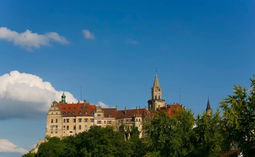 Hohenzollern Castle Sigmaringen, former princely residence and administrative centre of the Princes
