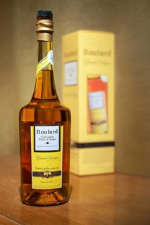 Belarus, Minsk, 14, April, 2016, Bottle of Boulard Calvados, Grand Solage ith cardboard box on