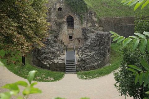 Historic fortress, Rüsselsheim, Hesse, Germany, Europe