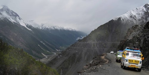Tourism from Europe in the Indian part of the Himalayas, in the parts of Ladakh and Kashmir,