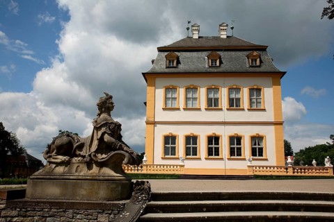 Veitshöchheim Palace, former summer residence of the prince bishops of Würzburg, Veitshoechheim,