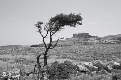 Rhodes Island, Lindos, Lindos is a town on the Greek island of Rhodes. Its landmark is the