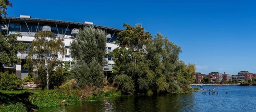 Modern architecture, Rummelsburg Bay, Berlin-Lichtenberg, Germany, Europe