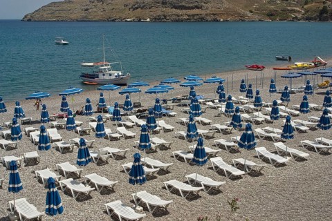 Rhodes Island, Lindos, Lindos is a town on the Greek island of Rhodes. Its landmark is the