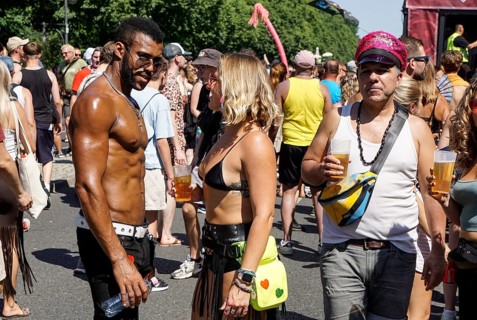 Techno fans celebrate Rave the Planet in Berlin, Berlin, 08.07.2023