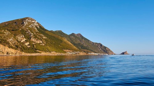 Morning light, brHarbour, Martettimo town, Marettimo, Egadi Islands, Sicily, Italy, Europe