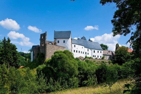 Lauenstein Castle in the Ore Mountains