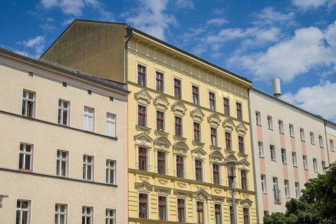 Old buildings, Kaskelstraße, Kaskelkiez, Victoriastadt, Lichtenberg, Berlin, Germany, Europe