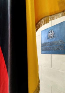 Commemorative plaque to the Parliamentary Council, Museum Koenig, Station Weg der Demokratie, Bonn,