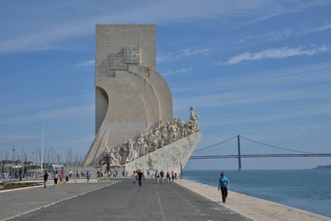 Padrão dos Descobrimentos, Monument to the Discoveries, on the banks of the Tagus River, Belém,