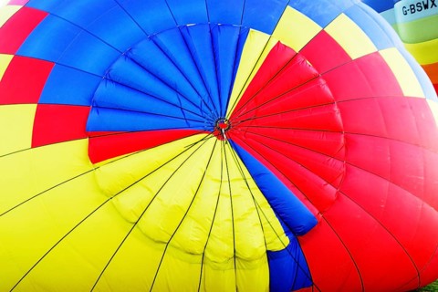 Hot air balloon, Montgolfiade, Warstein, balloon envelope, Warstein, Germany, Europe