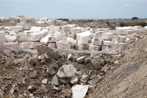 Working stone quarry, Easton, Isle of Portland, Dorset, England, UK