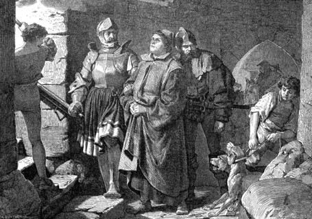 The arrival of Martin Luther at Wartburg Castle, Germany, Martin Luther, 1483, 1546, was the