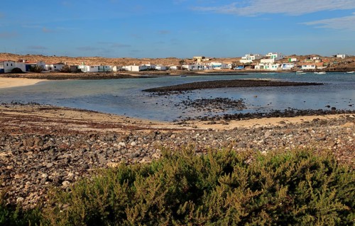 Small fishing village of Majanicho on the north coast, Fuerteventura, Canary Islands, Spain, Europe